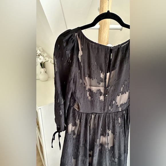 NWOT Maeve (Anthropologie) Black Lace Appliqué Dress (Size 0) - Picture 5 of 14